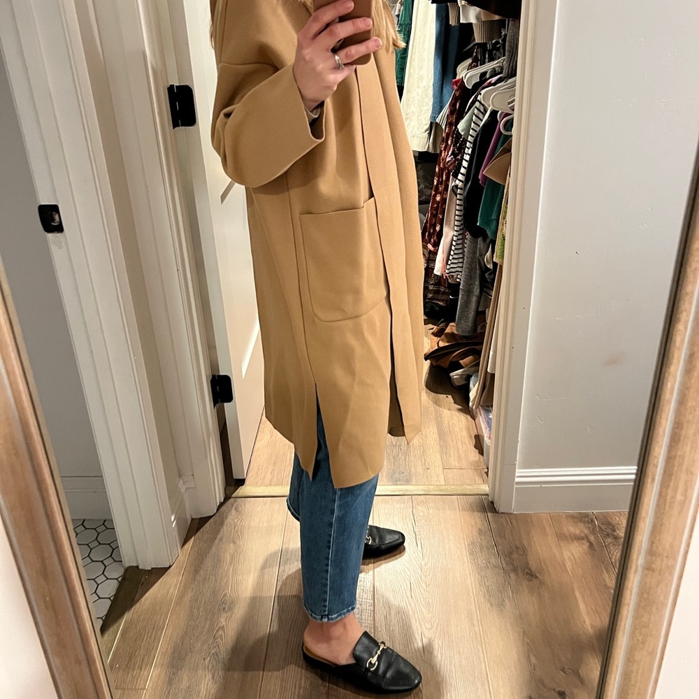 Tan Lightweight Trench Coat for Mild Weather